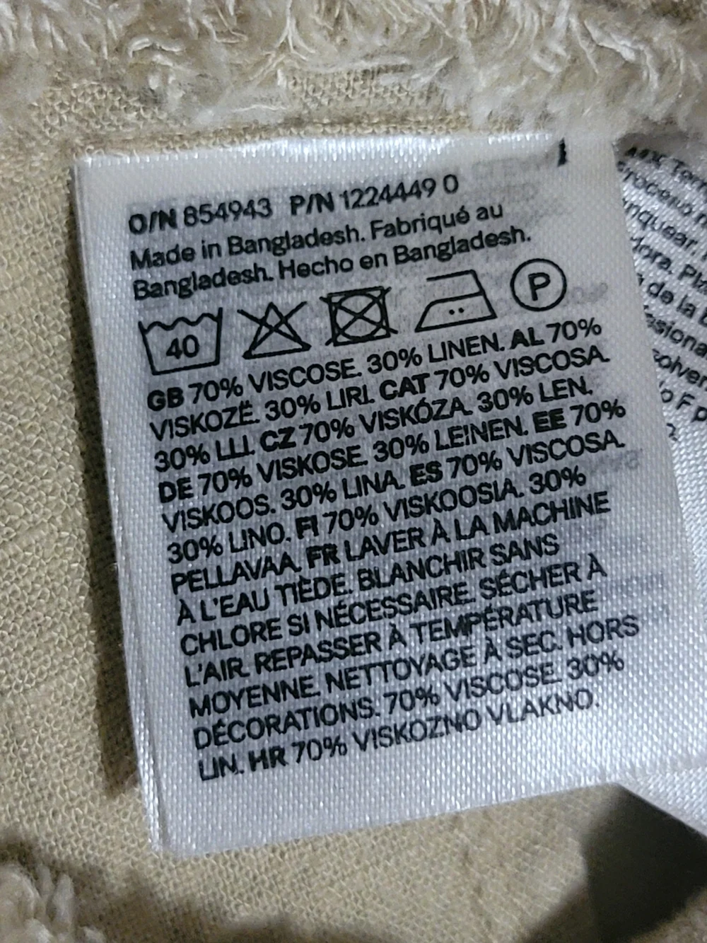 Viral Divided H&M Frayed-Edge Linen-Blend Trousers